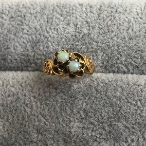 Reserved 14K Gold Antique Opal Ring (size 4/4.25)